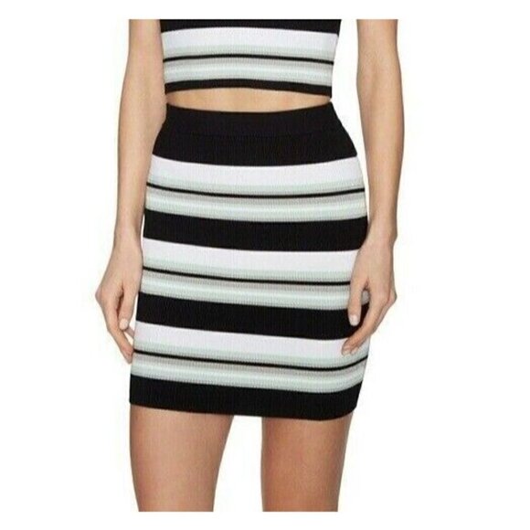 Torn by Ronny Kobo Dresses & Skirts - Torn by Ronny Kobo Women's Knit Striped Mini Skirt Navcom Size XS
